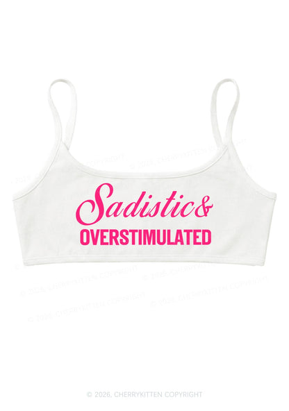 Sadistic Overstimulated Y2K Super Crop Cami Cherrykitten