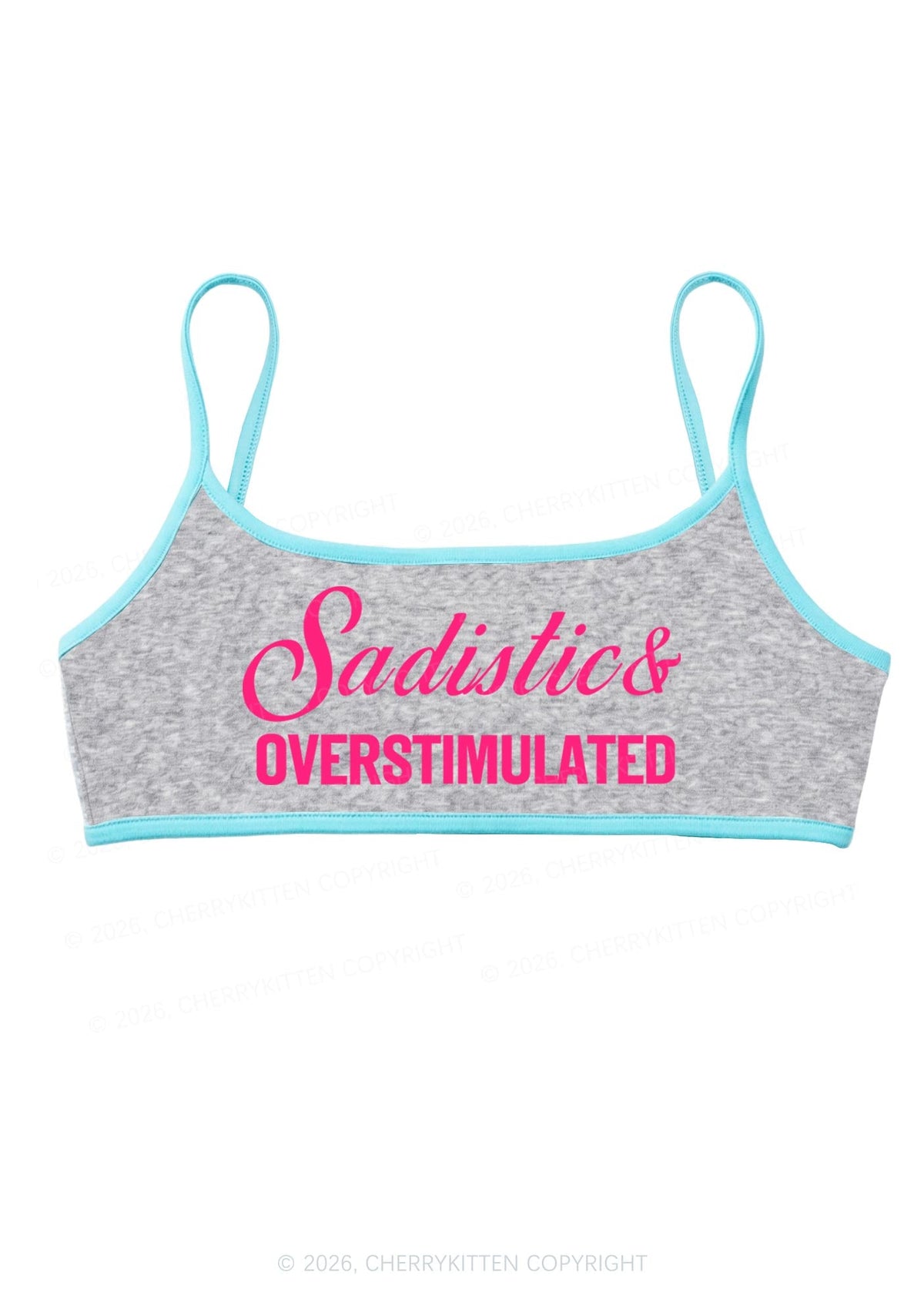 Sadistic Overstimulated Y2K Super Crop Cami Cherrykitten