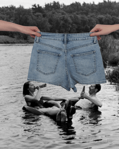 Light Denim Classic Hem Short