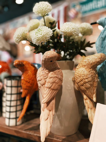 Ceramic Parrot Vase (PICK-UP ONLY)