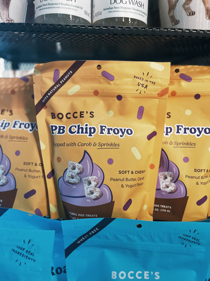 Bocce's Bakery - PB Chip Froyo with Carob and Sprinkles, Soft & Chewy, 6oz