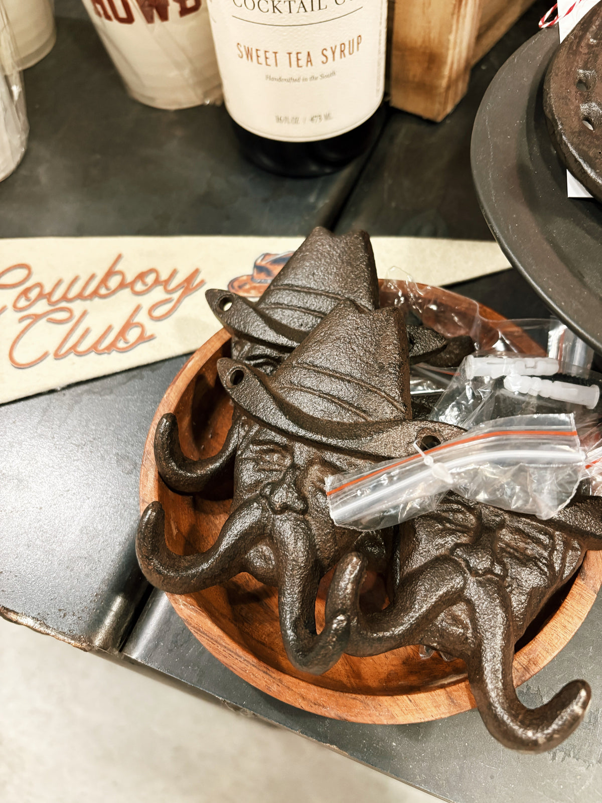 Cast Iron Cowboy Hook