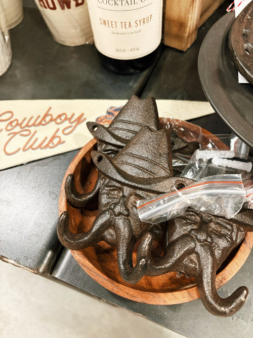 Cast Iron Cowboy Hook