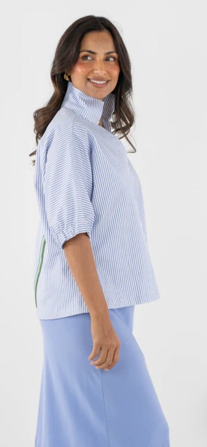 Poppy Top-Grapemist Stripe