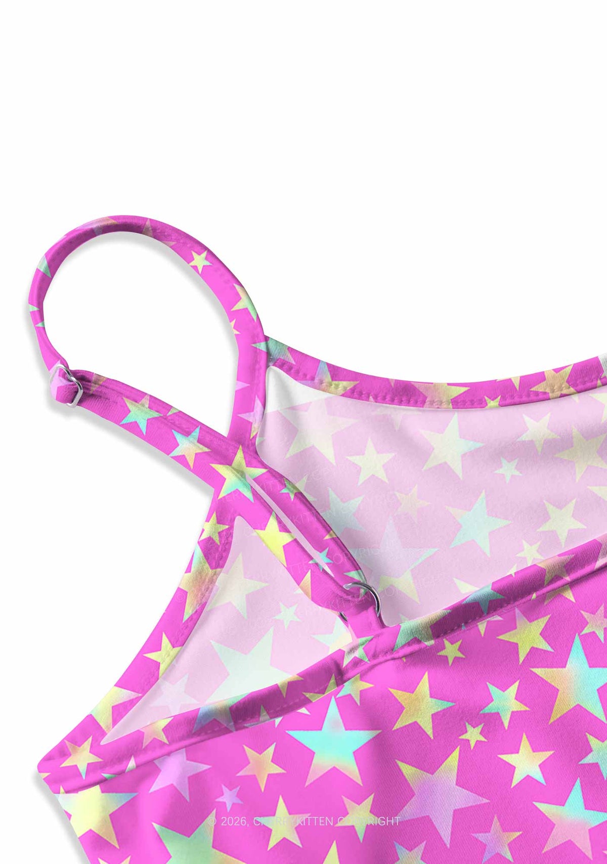 Hot Pink Alpha Male Pride Y2K Print Slip Dress Cherrykitten