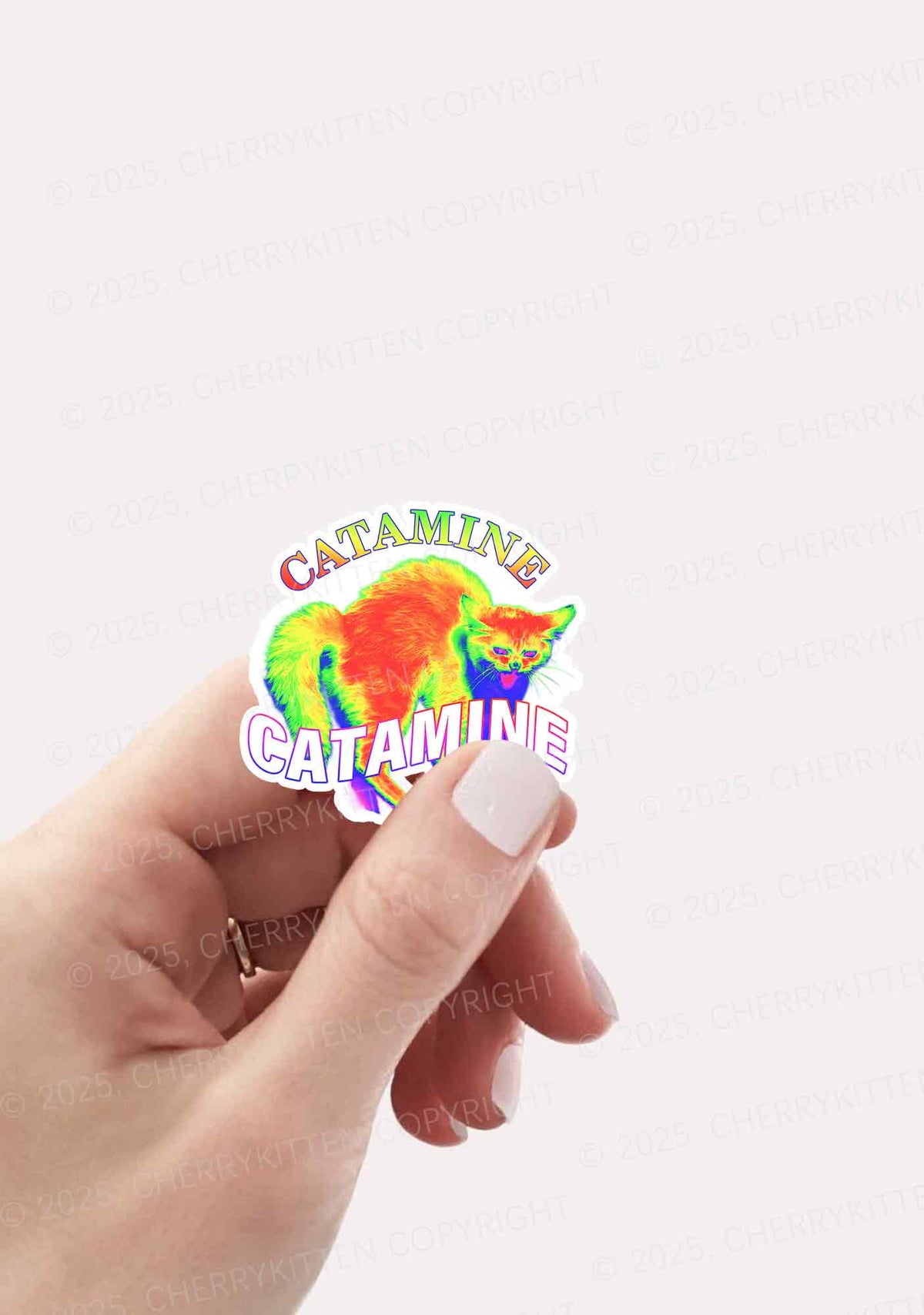 Cherrykitten Smoke Art Y2K Stickers Pack Of 10