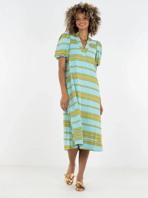Hampton Dress - Fringe Stripe