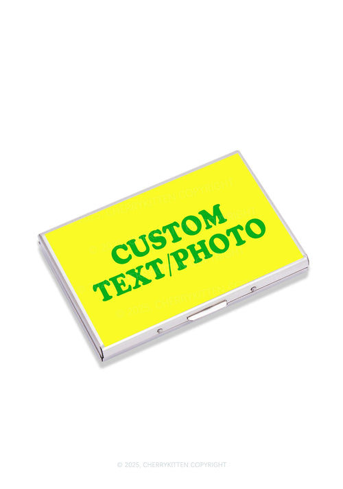 Custom Photo Y2K Mirror Cigarette Case Cherrykitten