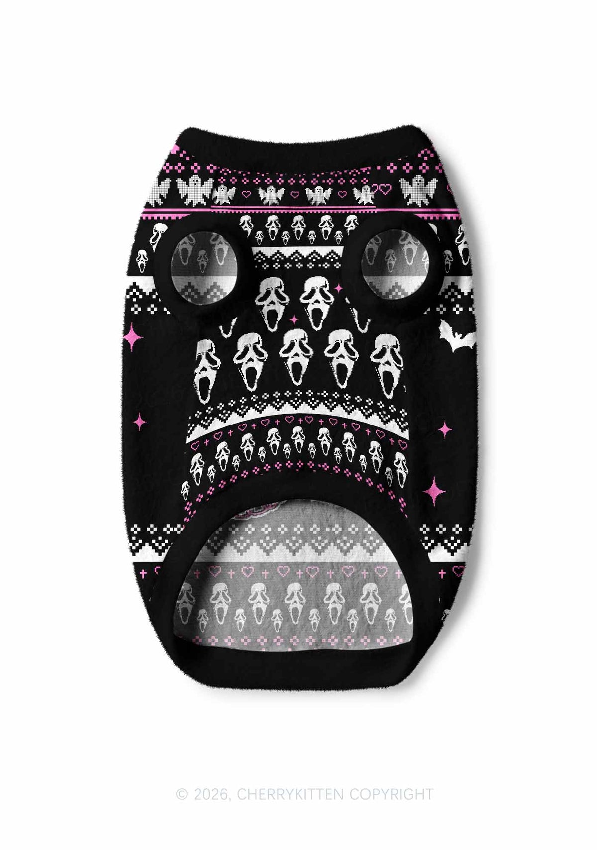 Halloween No You Hang Up Y2K Pet Knit Sweatshirt Cherrykitten