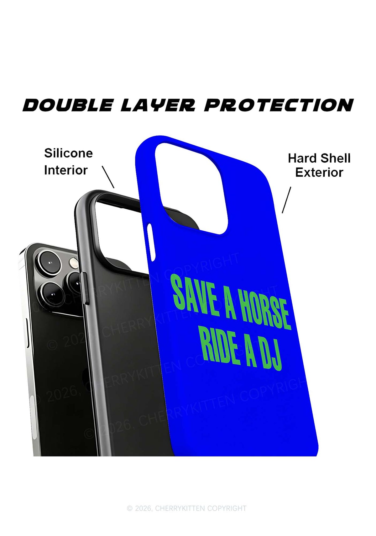 Save A Horse Ride A DJ Y2K Phone Case Cherrykitten