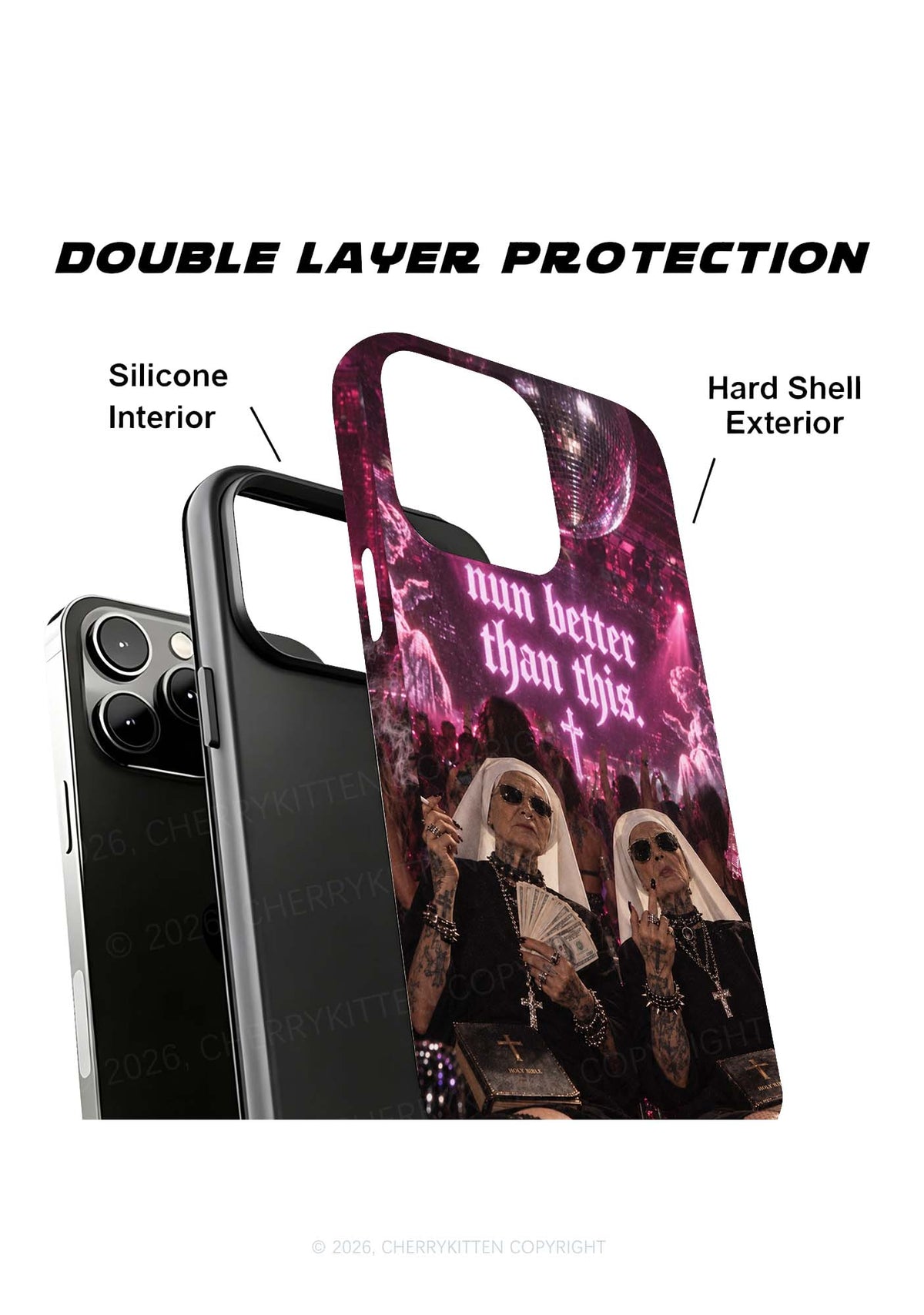 Pink Nun Better Than This Y2K Phone Case Cherrykitten