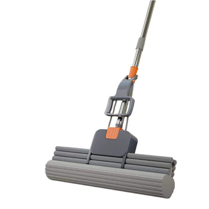TRIPLE Roller PVA Sponge Mop – Super Absorbent Telescopic Floor Mop for Indoor Cleaning