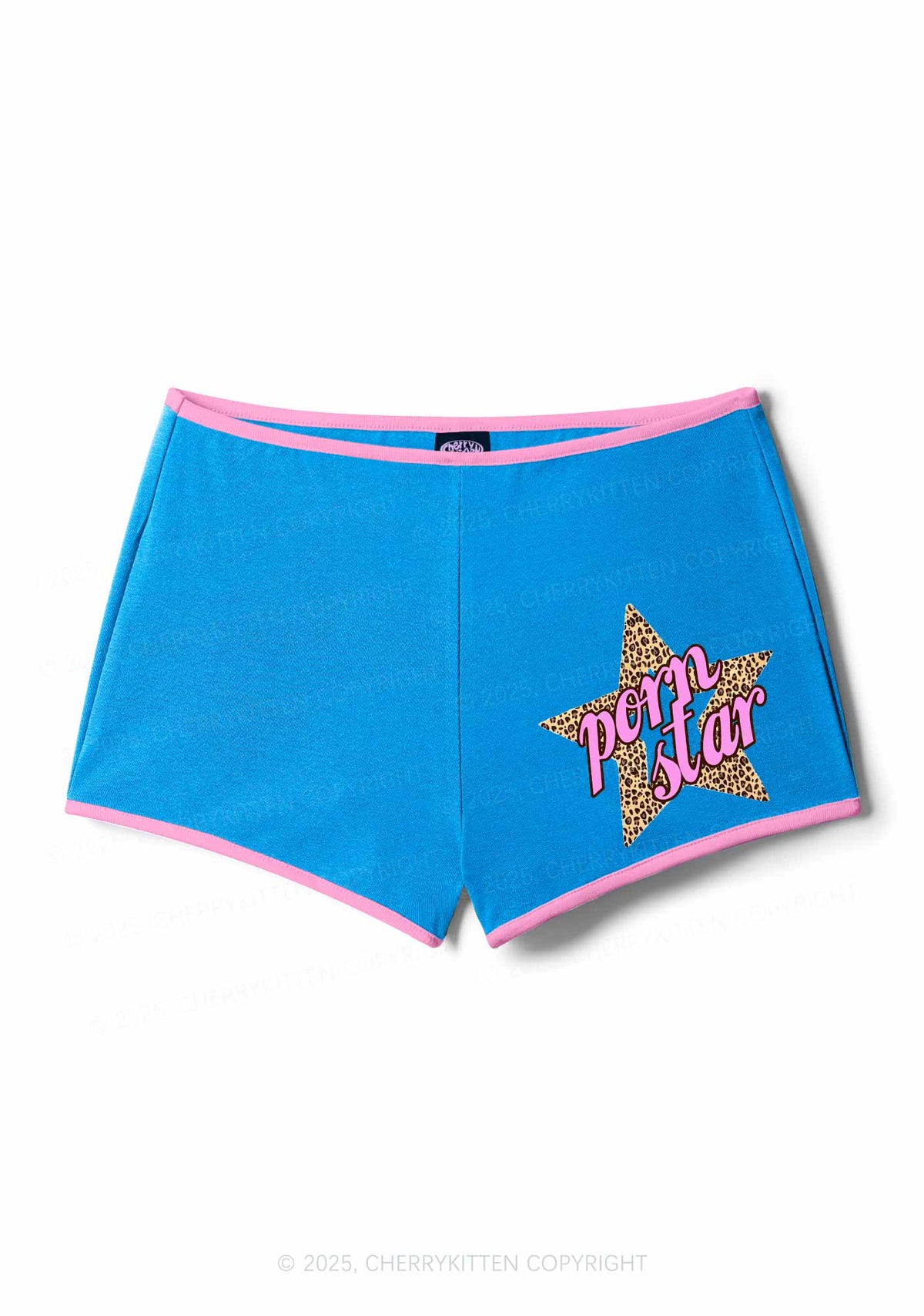Pxrn Leopard Star Y2K Booty Shorts Cherrykitten