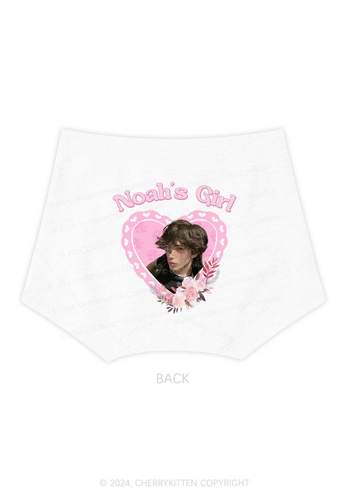 Custom Girl&Photo Y2K Mid Rise Waist Boyshort Cherrykitten