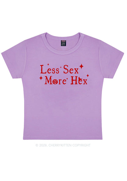 Less Sx More Hex Y2K Baby Tee Cherrykitten