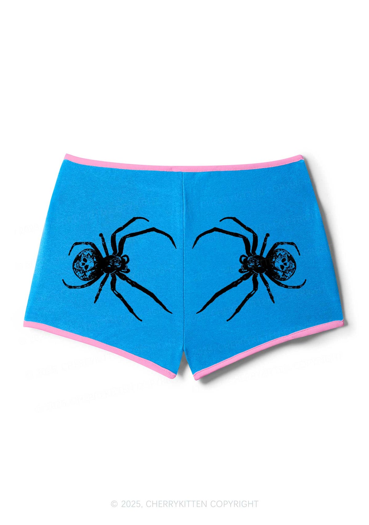 Skull Spider Y2K Booty Shorts Cherrykitten