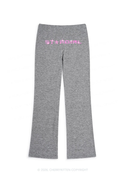 Rhinestone Stargirl Y2K Low Rise Drawstring Flare Pants Cherrykitten