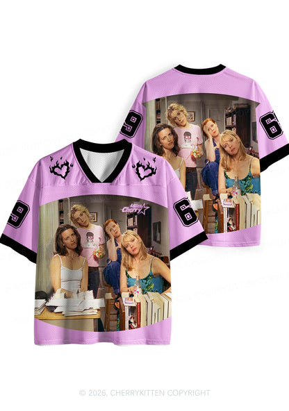 Girl Puzzled Y2K Sport Jersey Shirts Cherrykitten