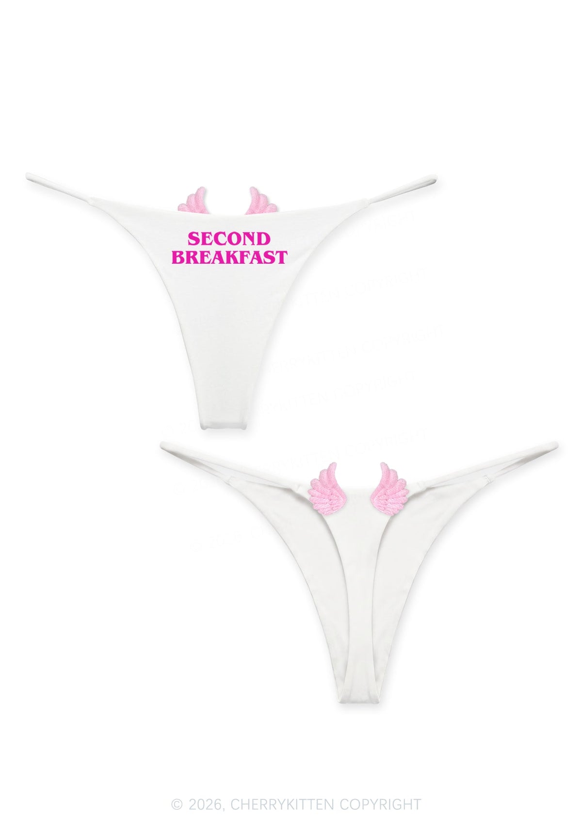 Second Breakfast Y2K Goth Angel Wings Bikini String Thong Cherrykitten