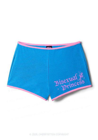 Bisexual Princess Pride Y2K Booty Shorts Cherrykitten
