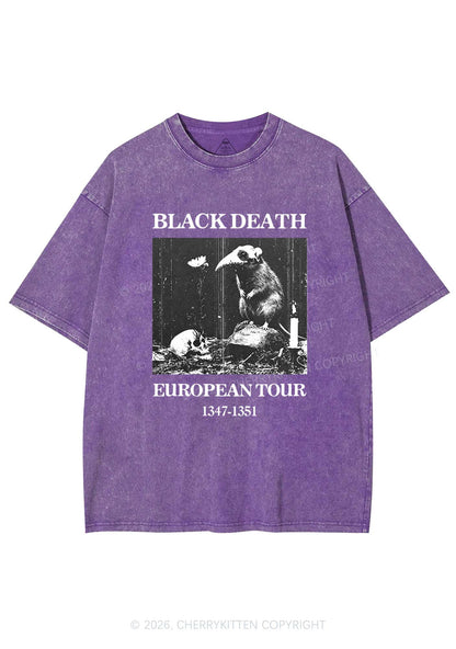 Halloween Skeleton Plague Doctor Rat Y2K Shirts Washed Tee Cherrykitten