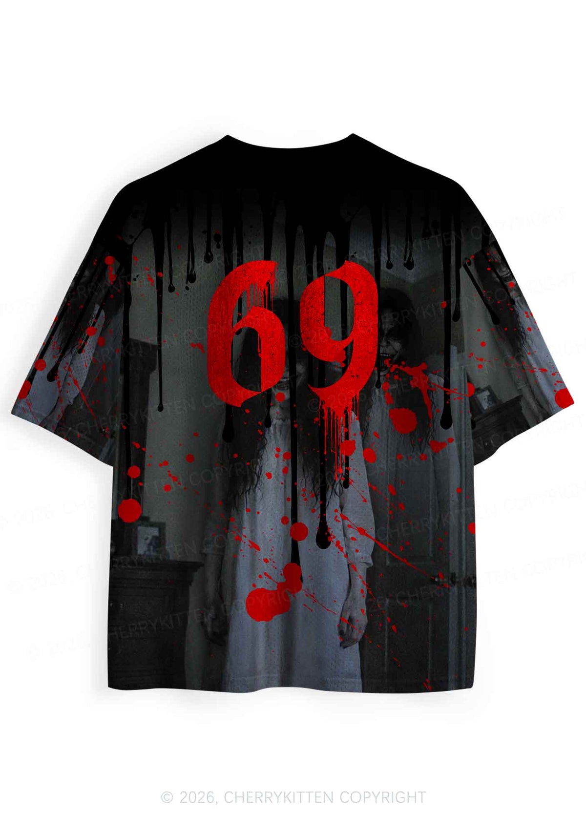 Halloween Choke Demons They Liked Y2K Sport Jersey Shirts Cherrykitten