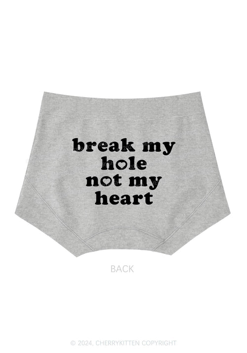 Break My Hole Y2K Mid Rise Waist Boyshort Cherrykitten
