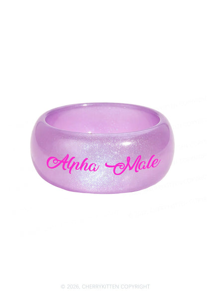 Alpha Male Y2K Cuff Bangle Cherrykitten