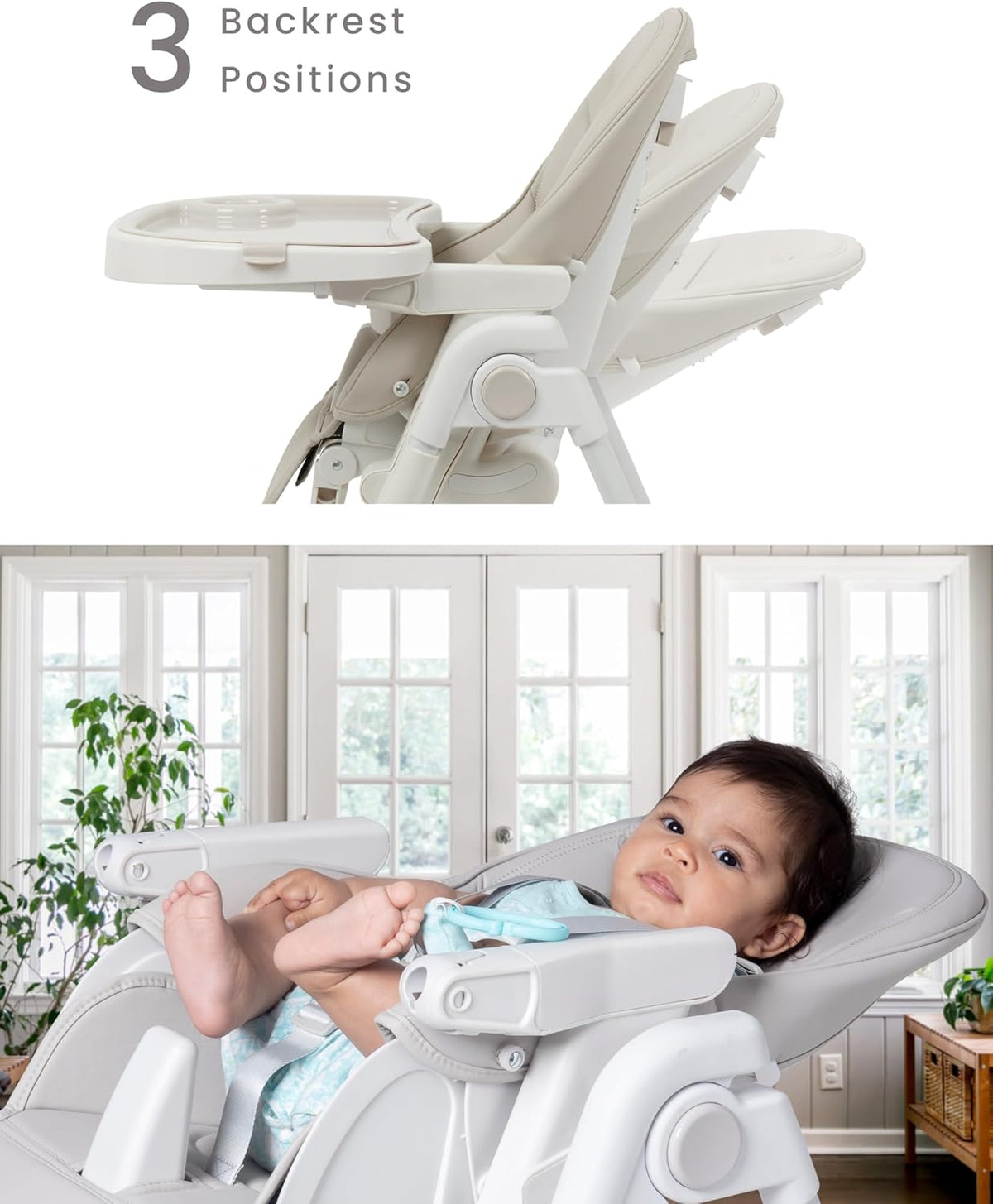 Babylo Nosh High Chair – From Newborn to Toddler in Luxe Comfort
