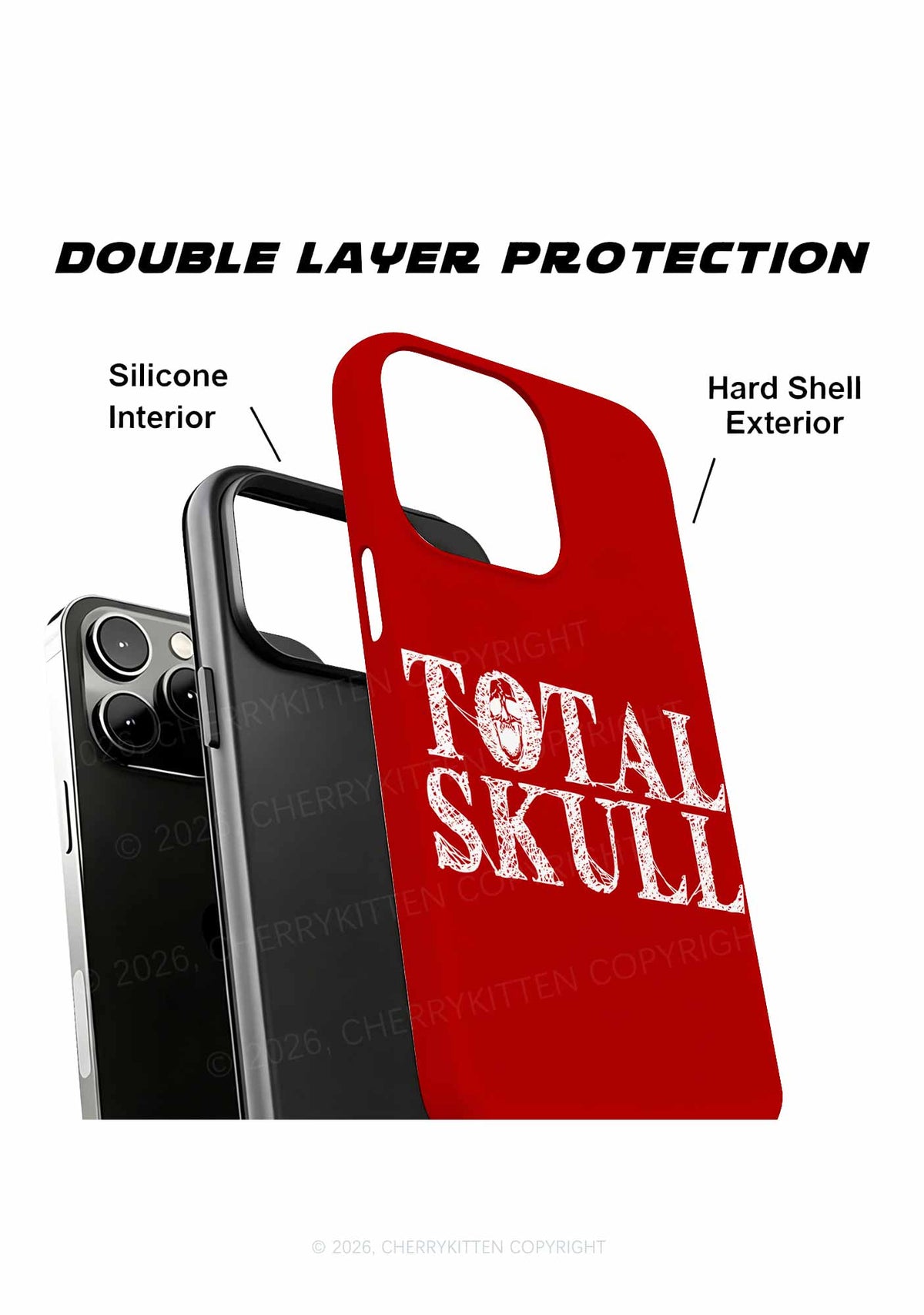 Halloween Total Skull Y2K Phone Case Cherrykitten