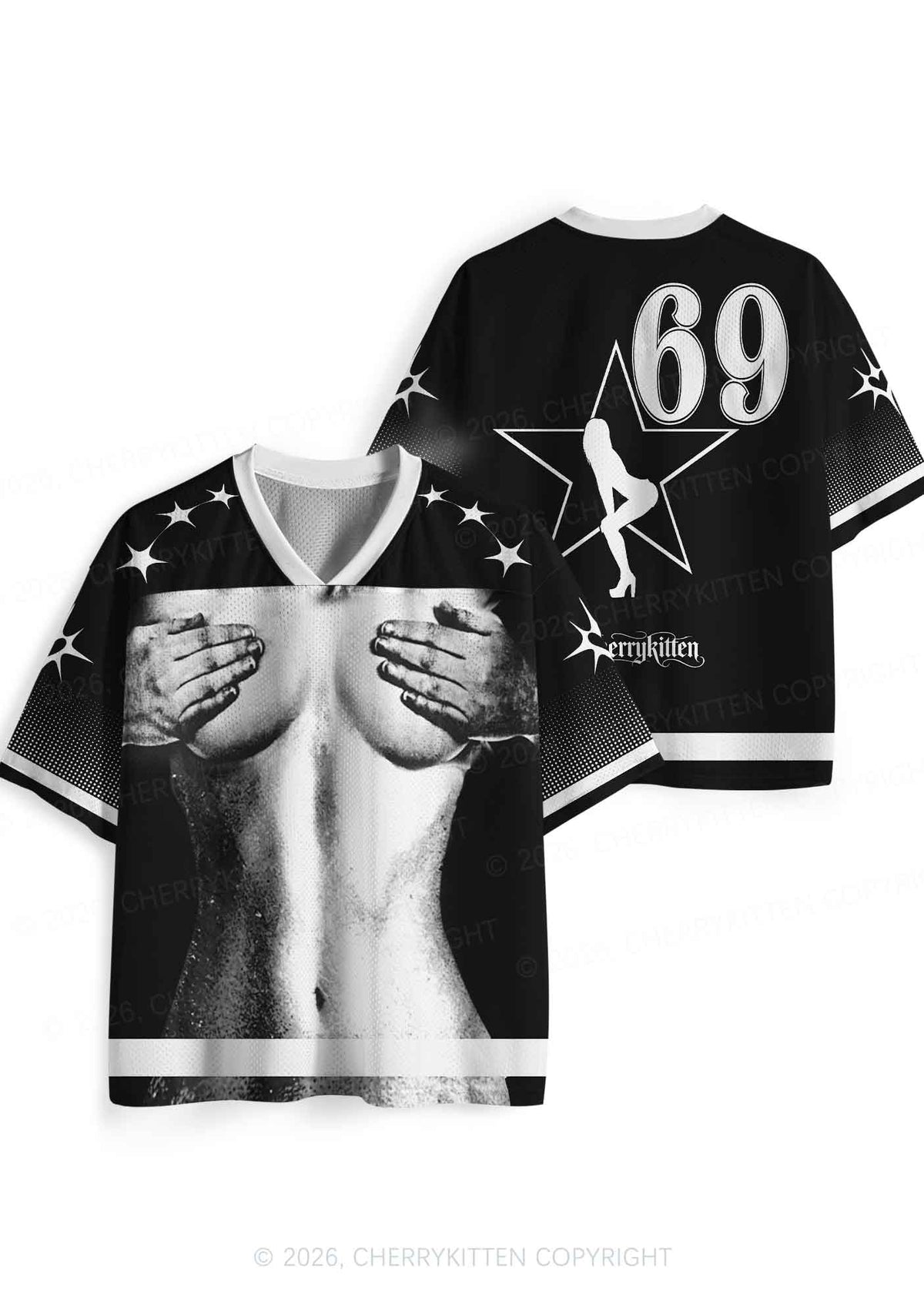 Black Touch Bxxbs Y2K Sport Jersey Shirts Cherrykitten