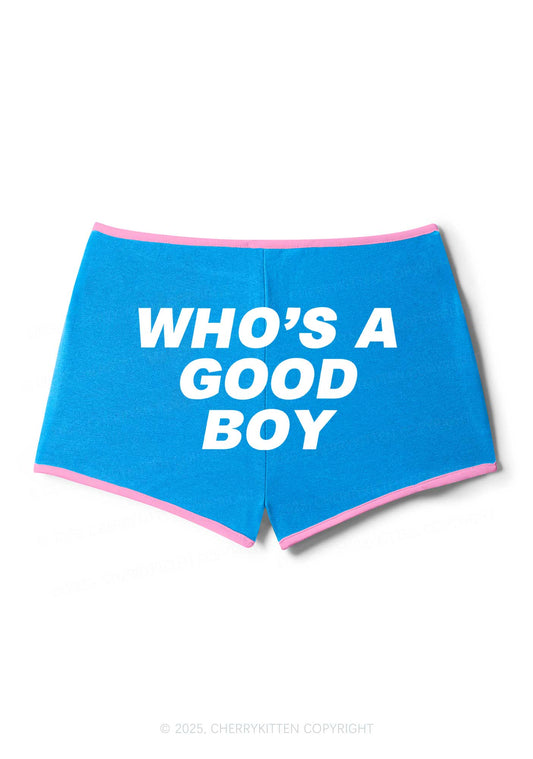 Whos A Good Boy Y2K Booty Shorts Cherrykitten