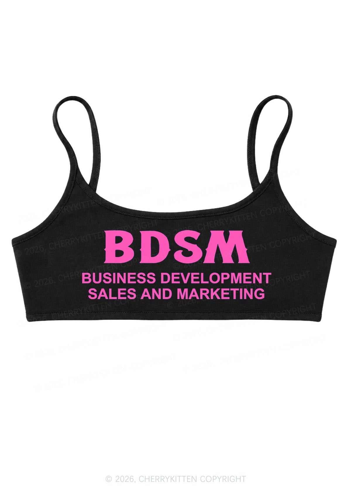 Business Development Y2K Super Crop Cami Cherrykitten