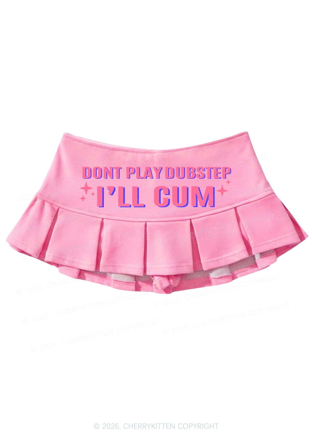 Dont Play Dubstep Y2K Mini Pleated Skirts Cherrykitten