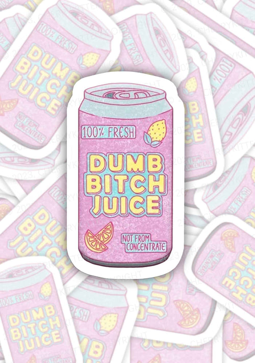 Dumb Bxxch Juice 1Pc Y2K Sticker Cherrykitten