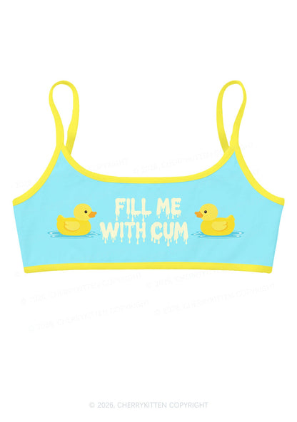 Fill Me With Cxm Ducks Y2K Print Super Crop Cami Cherrykitten