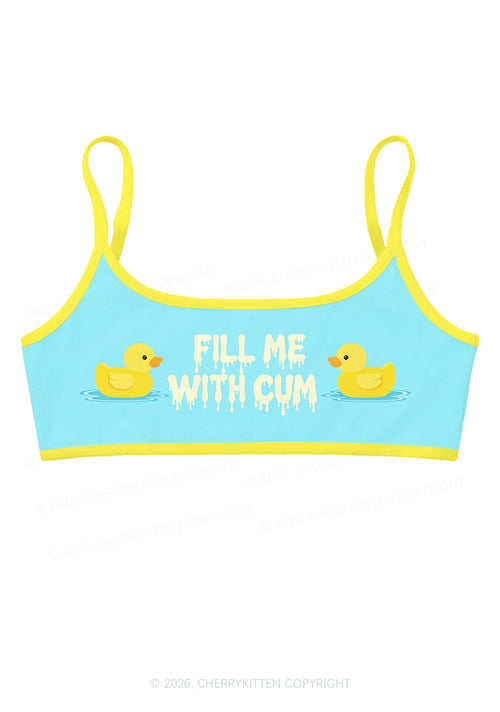 Fill Me With Cxm Ducks Y2K Print Super Crop Cami Cherrykitten