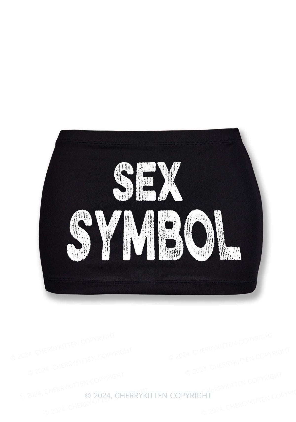 Sx Symbol Y2K Mini Hip Skirt Cherrykitten