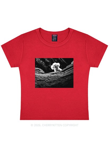 Halloween Bichon Frise Dog Y2K Baby Tee Cherrykitten