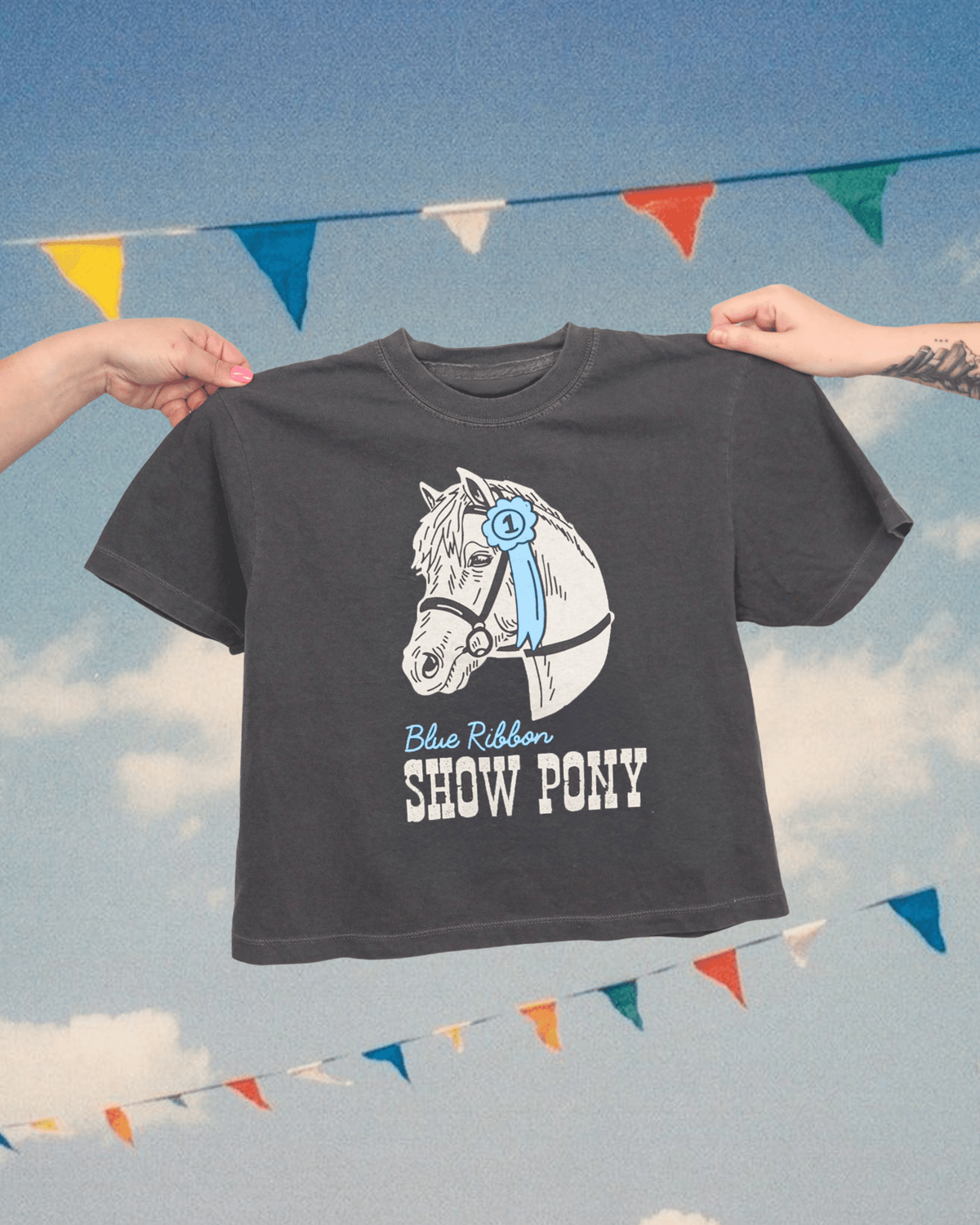 "Show Pony" Crop Tee