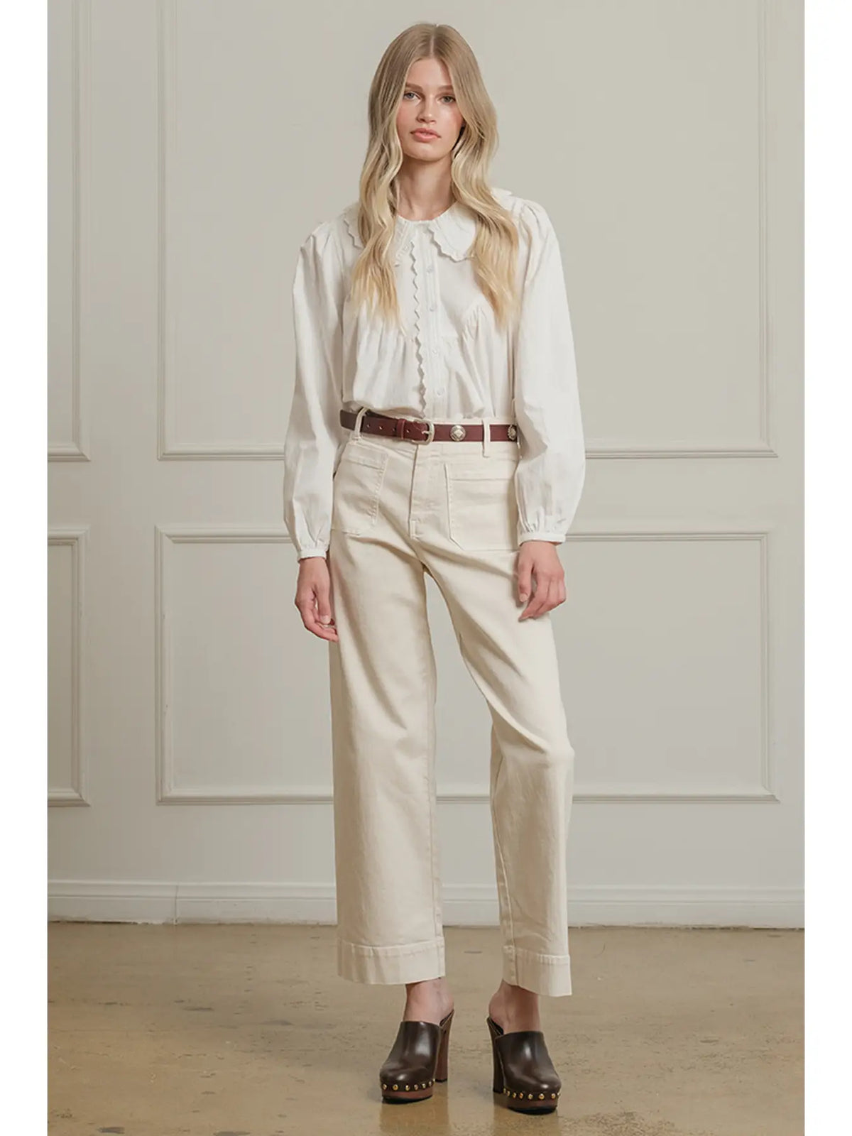 Round Collar Blouse