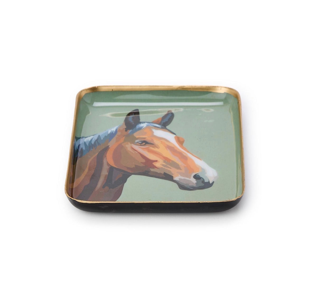 Horse Latitudes Set of 3 Metal Trinket / Desk Trays-3 Designs