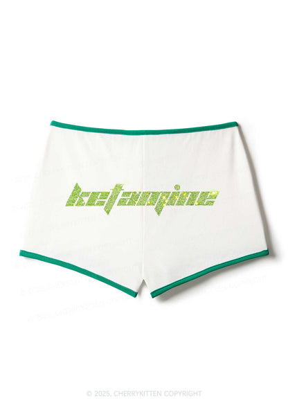 Rhinestone Ketamxxe Y2K Booty Shorts Cherrykitten