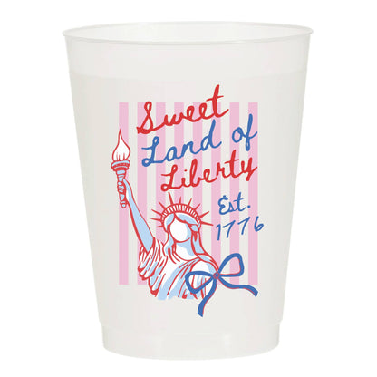 Sweet Land Of Liberty Frosted Cups