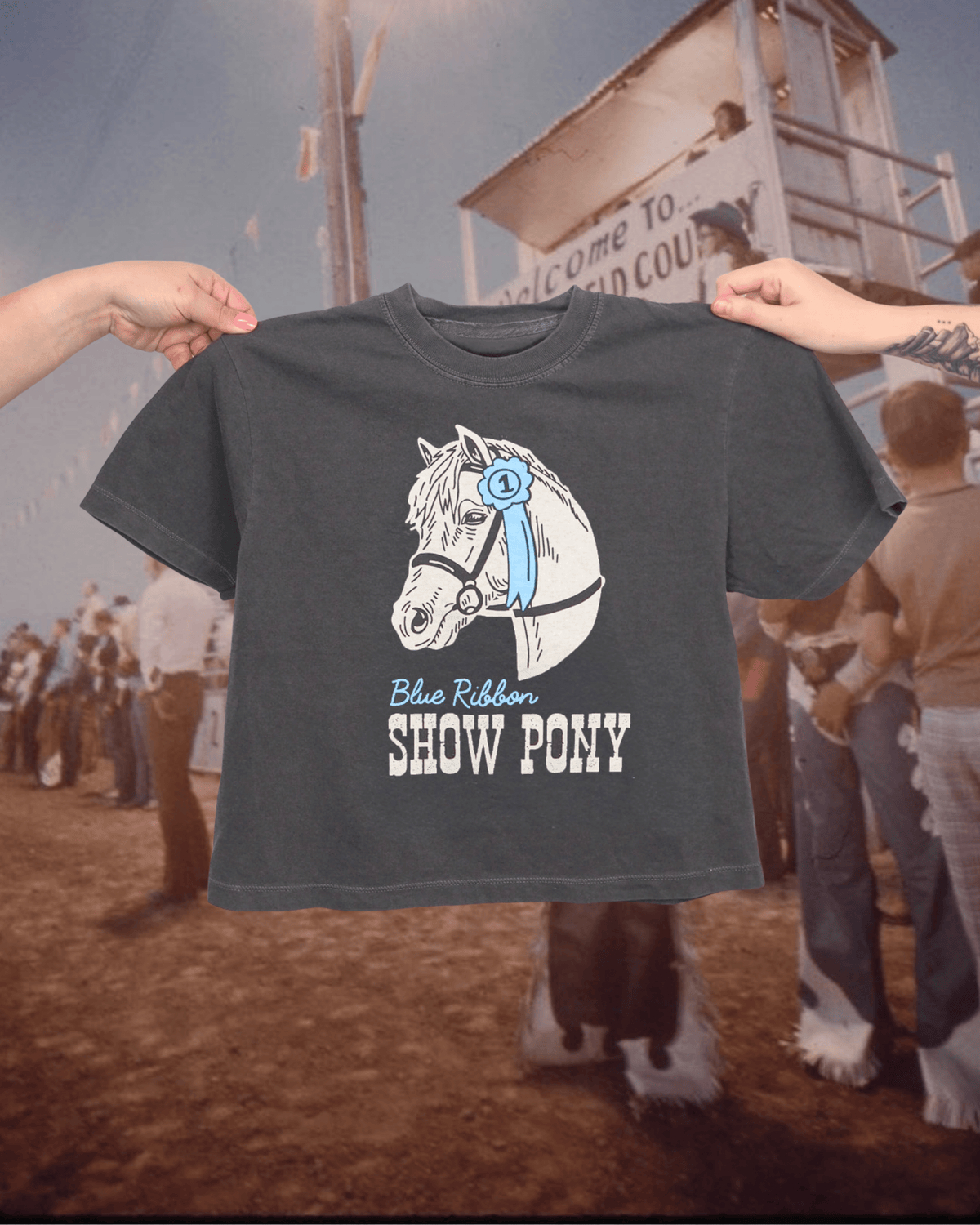 "Show Pony" Crop Tee