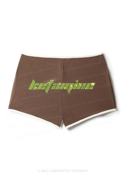 Rhinestone Ketamxxe Y2K Booty Shorts Cherrykitten