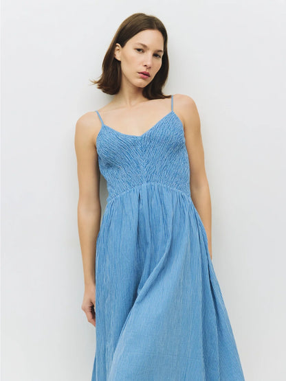 Orlando Dress - Blue Stripe