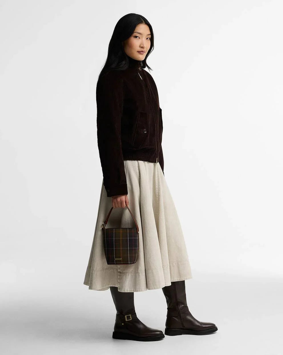 Mini Tartan Bucket Bag