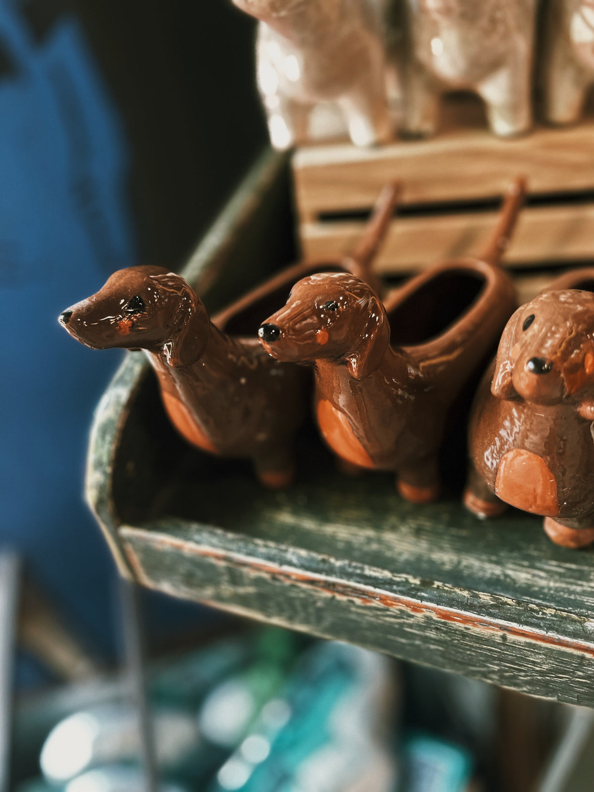 Ceramic Dog Planters