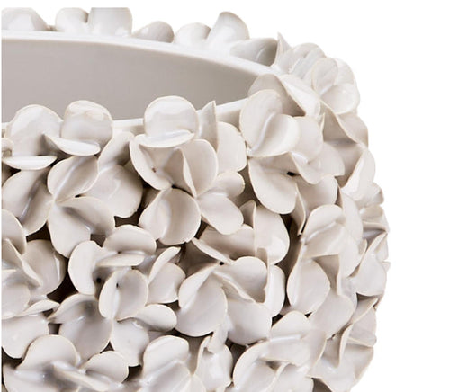 White Hydrangea Planter